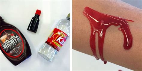 how to put on fake blood on clothes|how to make vampire blood.